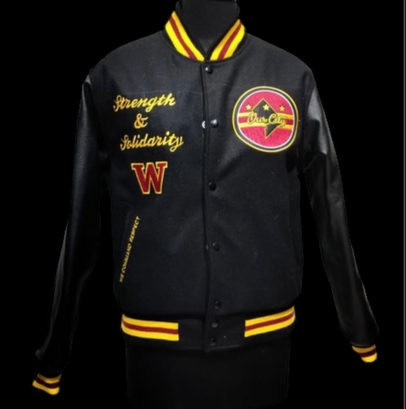 Our City "We COMMAND Respect" Varsity Jacket