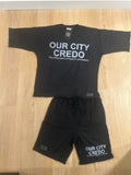 Short sleeve t-shirt and shorts