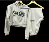 OUR CITY CROP (WAIST) SWEATSUIT