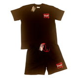T-shirt and Sweatshorts