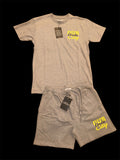 T-shirt and Sweatshorts
