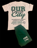 T-shirt and Sweatshorts